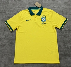 (S-4XL) 2026 Brazil Yellow Thailand Polo Shirt-4506