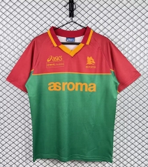 Retro Version 95-96 Roma Red&Green Thailand Soccer Jersey AAA-3257