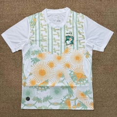 (S-4XL) 26-27 Cote d'Ivoire Away White&Green Thailand Soccer Jersey AAA-7810