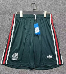 26-27 Mexico Away Green Thailand Soccer Shorts-2886