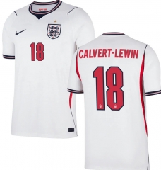 (S-4XL) 26-27 England Home White (CALVERT-LEWIN #18) Thailand Soccer Jersey AAA