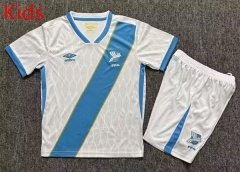 26-27 Guatemala Home White Kids/Youth Soccer Uniform-7358