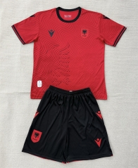 26-27 Albania Home Red Soccer Uniform-AY