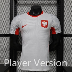 Player Version 26-27 Poland Home White Thailand Soccer Jersey AAA-888