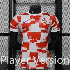 Player Version 26-27 Special Edition Croatia Red&White Thailand Soccer Jersey AAA-3596