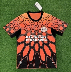 (S-4XL) 26-27 PSV Eindhoven Away Orange&Black Thailand Soccer Jersey AAA-403