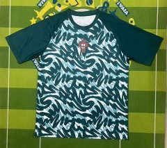 (S-4XL) 26-27 Portugal Green Thailand Soccer Training Jersey AAA-5303