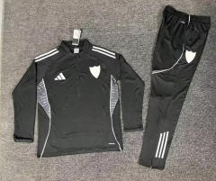 26-27 Sevilla Black Thailand Soccer Tracksuit-5303