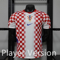 Player Version 26-27 Croatia Home Red&White Thailand Soccer Jersey AAA-888