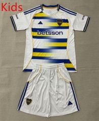 26-27 Boca Juniors 3rd Away White&Blue Kids/Youth Soccer Uniform-AY