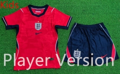 Player Version 26-27 England Away Red Kids/Youth Soccer Uniform-9926