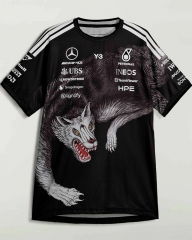 (S-5XL) 2026 Mercedes Black&Grey Formula One Racing Suit