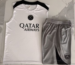 26-27 Jordan Paris SG White Thailand Soccer Vest Tracksuit -815