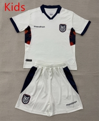 26-27 Ecuador 2nd Away White Kids/Youth Soccer Uniform-AY