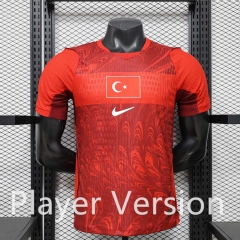Player Version 26-27Turkey Home Red Thailand Soccer Jersey AAA-888