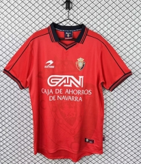 Retro Version 98-99 CA Osasuna Home Red Thailand Soccer Jersey AAA-3257