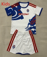 26-27 Universidad de Chile Away White&Blue Kids/Youth Soccer Uniform-AY