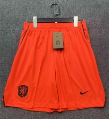 26-27 Netherlands Away Orange Thailand Soccer Shorts-2886