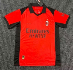 (S-4XL) 26-27 AC Milan 3rd Away Red Thailand Soccer Jersey-9899