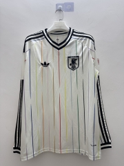 (S-4XL) 26-27 Japan Away White LS Thailand Soccer Jersey AAA-9268