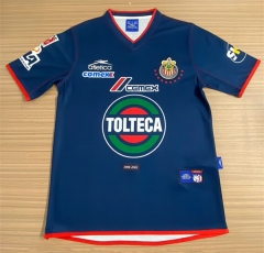 Retro Version 01-02 Deportivo Guadalajara 2nd Away Blue Thailand Soccer Jersey AAA-6895