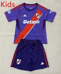 26-27 River Plate 3rd Away Purple Kids/Youth Soccer Uniform-AY