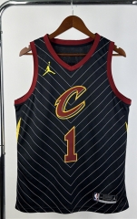 2021 Jordan Version Cleveland Cavaliers Black #1 NBA Jersey-311