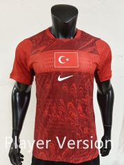 Player Version 26-27 Turkey Home Red Thailand Soccer Jersey AAA-0871