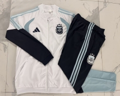 26-27 Argentina White Thailand Soccer Coat Uniform-815