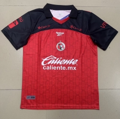 (S-4XL) 26-27 Club Tijuana Home Red Thailand Soccer Jersey AAA-9527