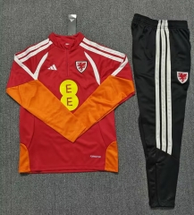 26-27 Wale Red Thailand Soccer Tracksuit-4692