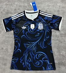 (S-4XL) 2026 Argentina Away Blue Women Thailand Soccer Jersey AAA-4506
