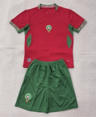 26-27 Morocco Home Red Soccer Uniform-AY