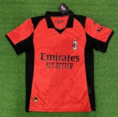 (S-4XL) 26-27 AC Milan 4th Away Red Thailand Soccer Jersey-403