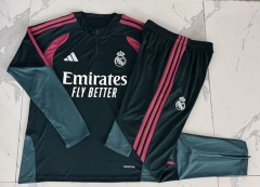 26-27 Real Madrid Dark Green Thailand Soccer Tracksuit-815