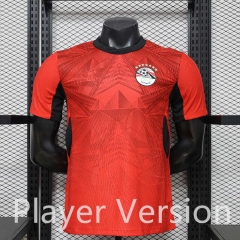 (M-3XL) Player Version 26-27 Egypt Home Red Thailand Soccer Jersey AAA-888