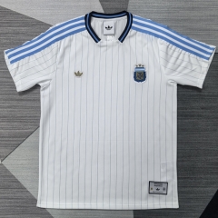 (S-4XL) 26-27 Argentina White Thailand Soccer Jersey AAA-4927
