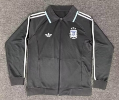 26-27 Argentina Black Thailand Soccer Jacket-5303