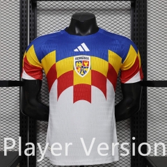 Player Version 26-27 Special Version Romania White&Blue Thailand Soccer Jersey AAA-888