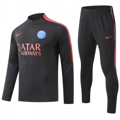 26-27 Paris SG Black Thailand Soccer Tracksuit -GDP