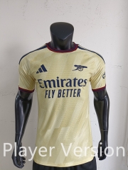 Player Version 26-27Arsenal 2nd Away Yellow Thailand Soccer Jersey AAA-0871