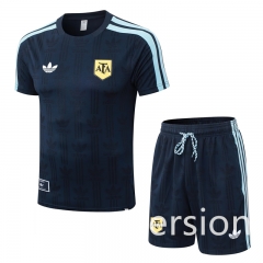(S-4XL) Player Version 26-27 Argentina Royal Blue Thailand Soccer Uniform-9926