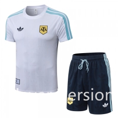 (S-4XL) Player Version 26-27 Argentina White Thailand Soccer Uniform-9926