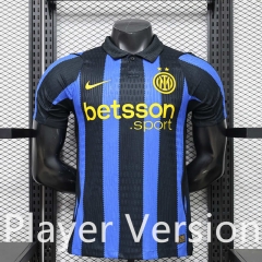 Player Version 26-27 Inter Milan Home Blue&Black Thailand Soccer Jersey AAA-888